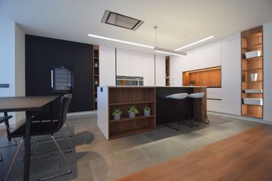 Cocina de madera moderna